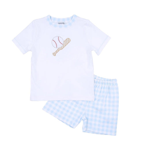 Batter Up Applique Short Set
