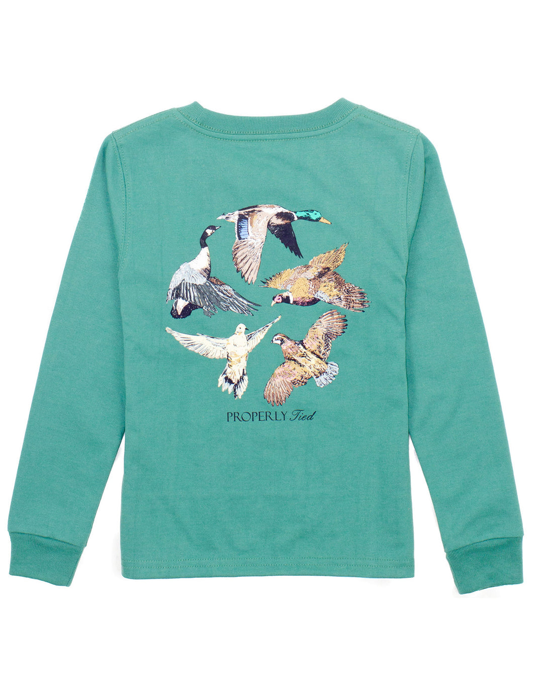 Teal Boys Flock Long Sleeve T-Shirt