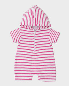 Terry Romper Sea Life Fun Fuchsia