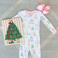 Noelle's Night Night Footed Sleigh Bells and Pastels/Palm Beach Pink
