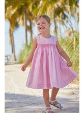 Load image into Gallery viewer, Simply Smocked Dress - Pink Vinings
