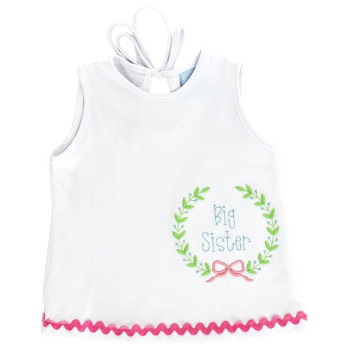 Big Sister Short Sleeve White Knit Shirt