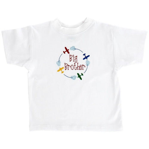 Big Brother Knit White Shirt- Planes