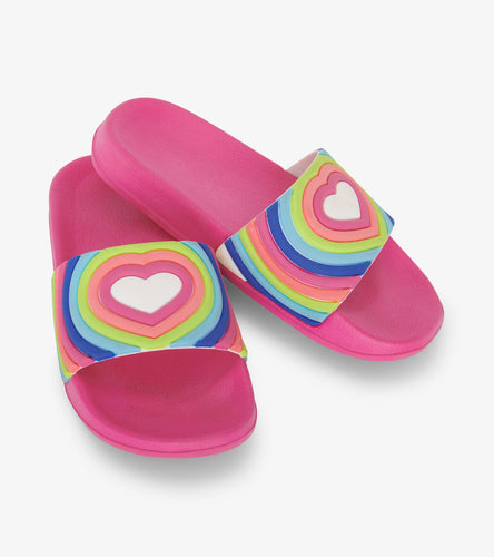 Rainbow Heart Slide on Sandals