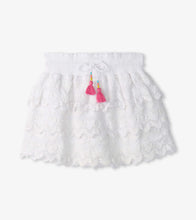 Load image into Gallery viewer, White Hearts Floaty Skort