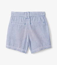 Load image into Gallery viewer, Blue Stripes Woven Shorts