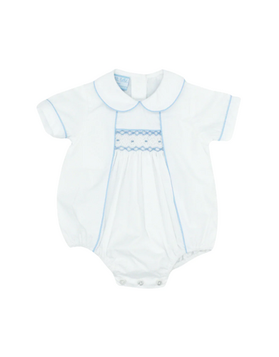 Boy's bubble - White Poplin