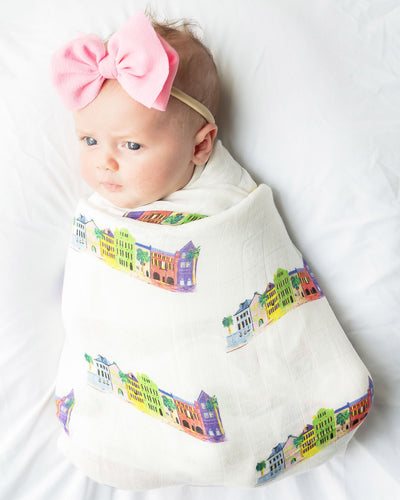 Rainbow Row Swaddle