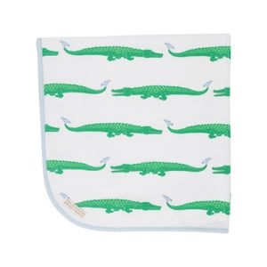 Baby Buggy Blanket Gator Pond Pals / Buckhead Blue