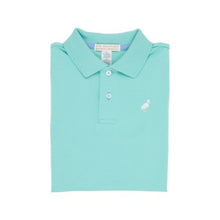Load image into Gallery viewer, Prim and Proper Polo Short Sleeve Turks Teal/Multicolor Stripe