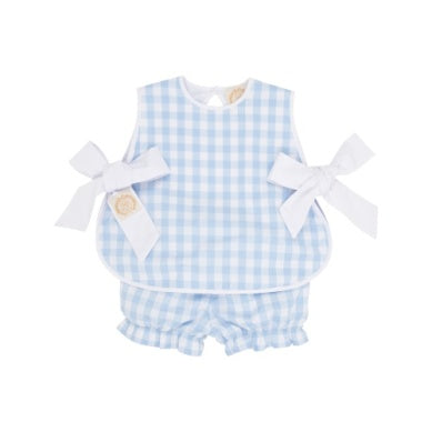 Talbott Tie Side Beale Street Blue Check/Worth Avenue White