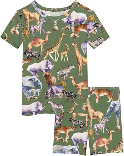 Posh Safari - Basic Short Sleeve & Short Length Pajama