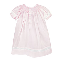 Load image into Gallery viewer, Pink Smocked Daygown &amp; Bonnet Set