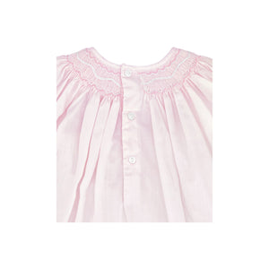 Pink Smocked Daygown & Bonnet Set