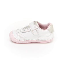 Load image into Gallery viewer, Stride Rite Soft Motion Adalyn White &amp; Silver Sneakers