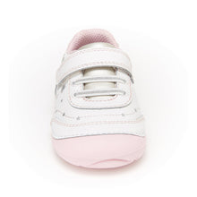 Load image into Gallery viewer, Stride Rite Soft Motion Adalyn White &amp; Silver Sneakers