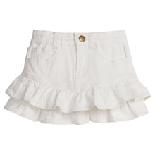 Load image into Gallery viewer, Ivory Denim Mini Skirt