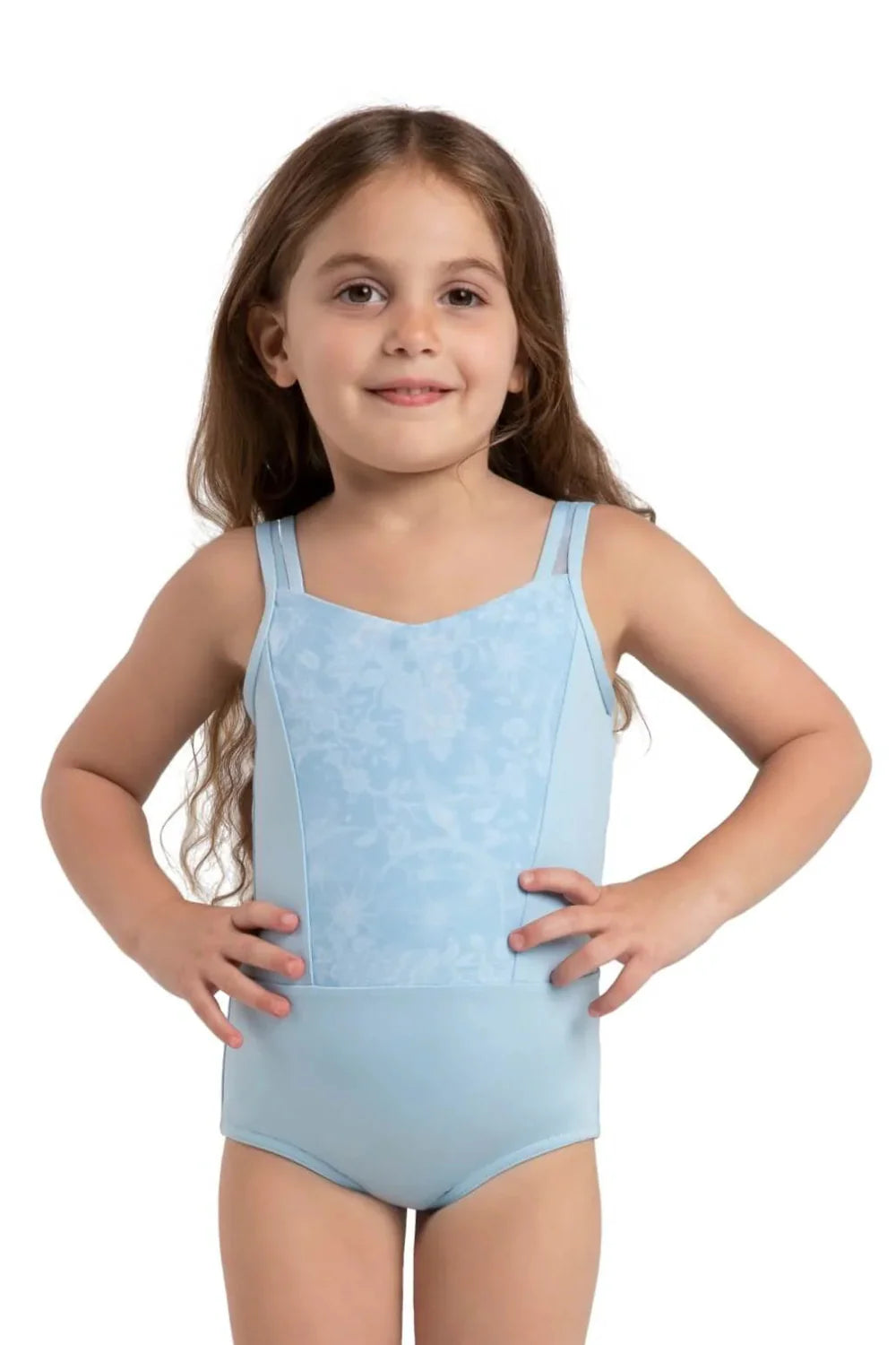 Lapis Leotard Jewel Garden- Light Blue