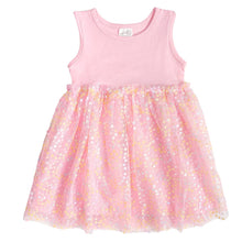 Load image into Gallery viewer, Pink Confetti Flower Tank Dress - Easter - Kids Spring Dress