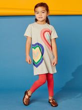 Load image into Gallery viewer, Queen of Hearts Light Grey Heather Dress