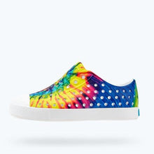 Load image into Gallery viewer, Native Jefferson Print Shell White/Shell White/Neon Multi Tie Dye
