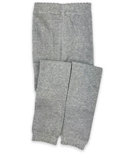 Load image into Gallery viewer, Scalloped Pima Cotton  Footless Tight Grey