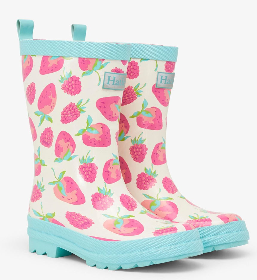 Delicious Berries Shiny Rain Boots