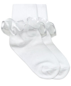 Frilly Ruffle Lace Turn Cuff Socks – Ragamuffin Children's Boutique