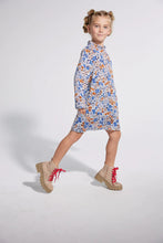 Load image into Gallery viewer, Tory Dress Blue Retro Floral