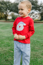 Load image into Gallery viewer, Boy&#39;s Pant Set Santa Red/Blue Gingham