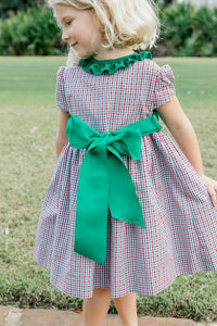 Kelly Cord/Douglas Plaid  Dress