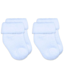 Jefferies Baby Terry Turn Cuff Booties 2 Pack