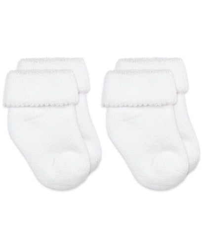 Jefferies Baby Terry Turn Cuff Booties 2 Pack