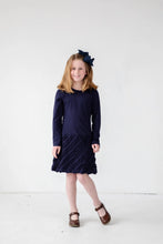 Load image into Gallery viewer, Knit Dress With Shirred Ruffles