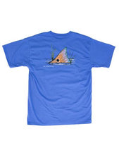 Load image into Gallery viewer, LD Redfish Tail Short Sleeve Bay Blue