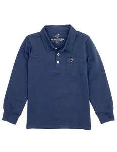 Harrison Pocket Polo Long Sleeve Navy