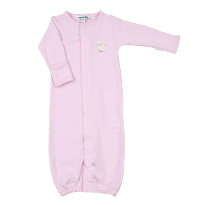 Tiny Lamb and Chicks Embroidered Converter Pink