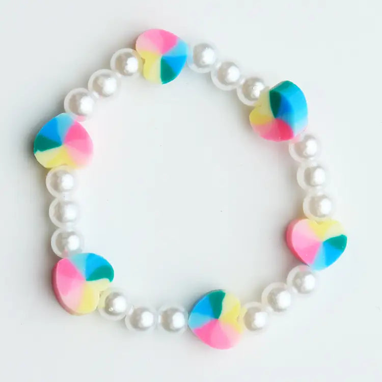 Tiny Heart Pearl Bracelet