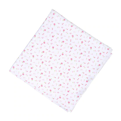 Amelia's Garden Swaddle Blanket Pink