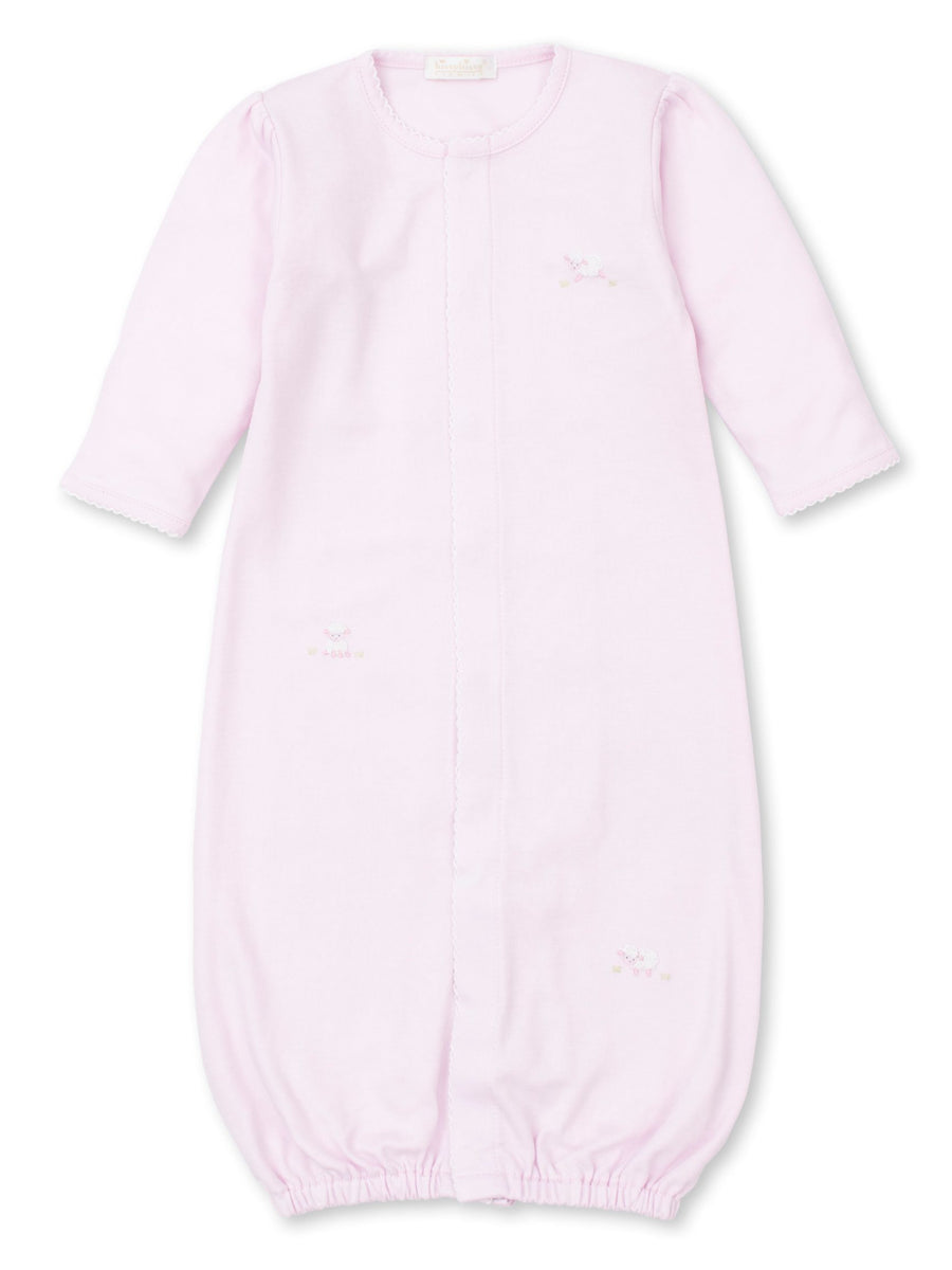 Lovey Lambs Pink Converter Gown with Hand Embroidery
