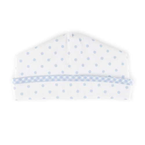 Gingham Dots Hat Light Blue