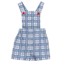 Load image into Gallery viewer, Arthur Apron Jon Jon Red/Navy Plaid