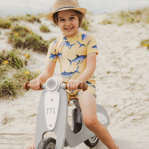 Sunrise Shark Short Sleeve Sunsuit