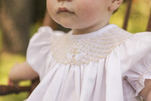 Load image into Gallery viewer, Smocked Ivory Christening Bishop