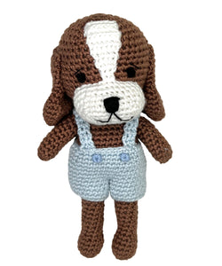 Dog Bamboo Crochet 5" Rattle