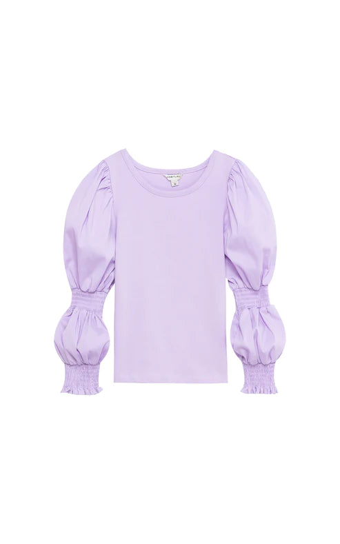 Victorian Puff Sleeve Top Lilac