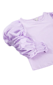Victorian Puff Sleeve Top Lilac
