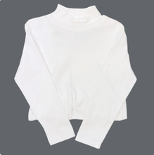 Load image into Gallery viewer, White Knit Unisex Turtle Neck