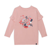 Load image into Gallery viewer, Light Pink Long Sleeve Tunic with Frill Coral Cloud