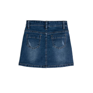 Denim Skirt with Pocket